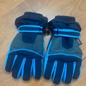 The Children’s Place Thermolite Boys Winter Gloves Blue Gray XL 8+